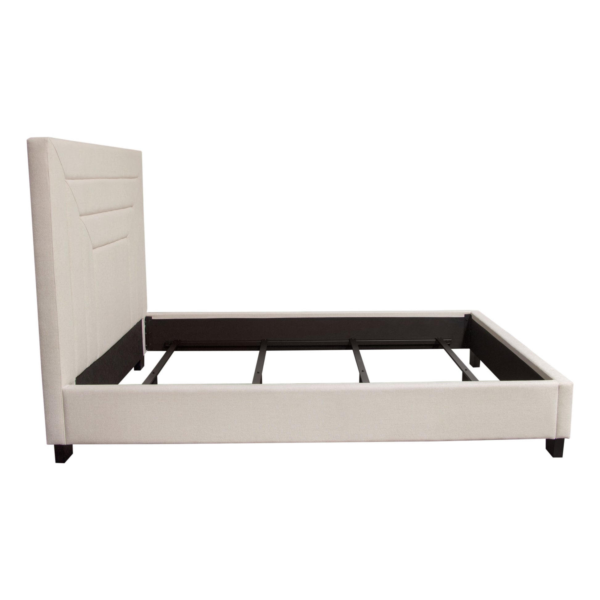 Arden Tufted Upholstered Cream Queen/King Size Bed