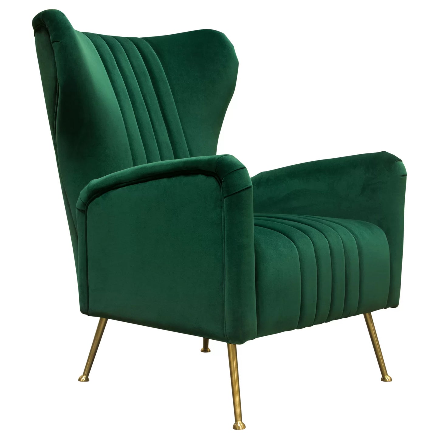 Ava 35 " Wide Tufted Velvet Armchair by Diamond Sofa