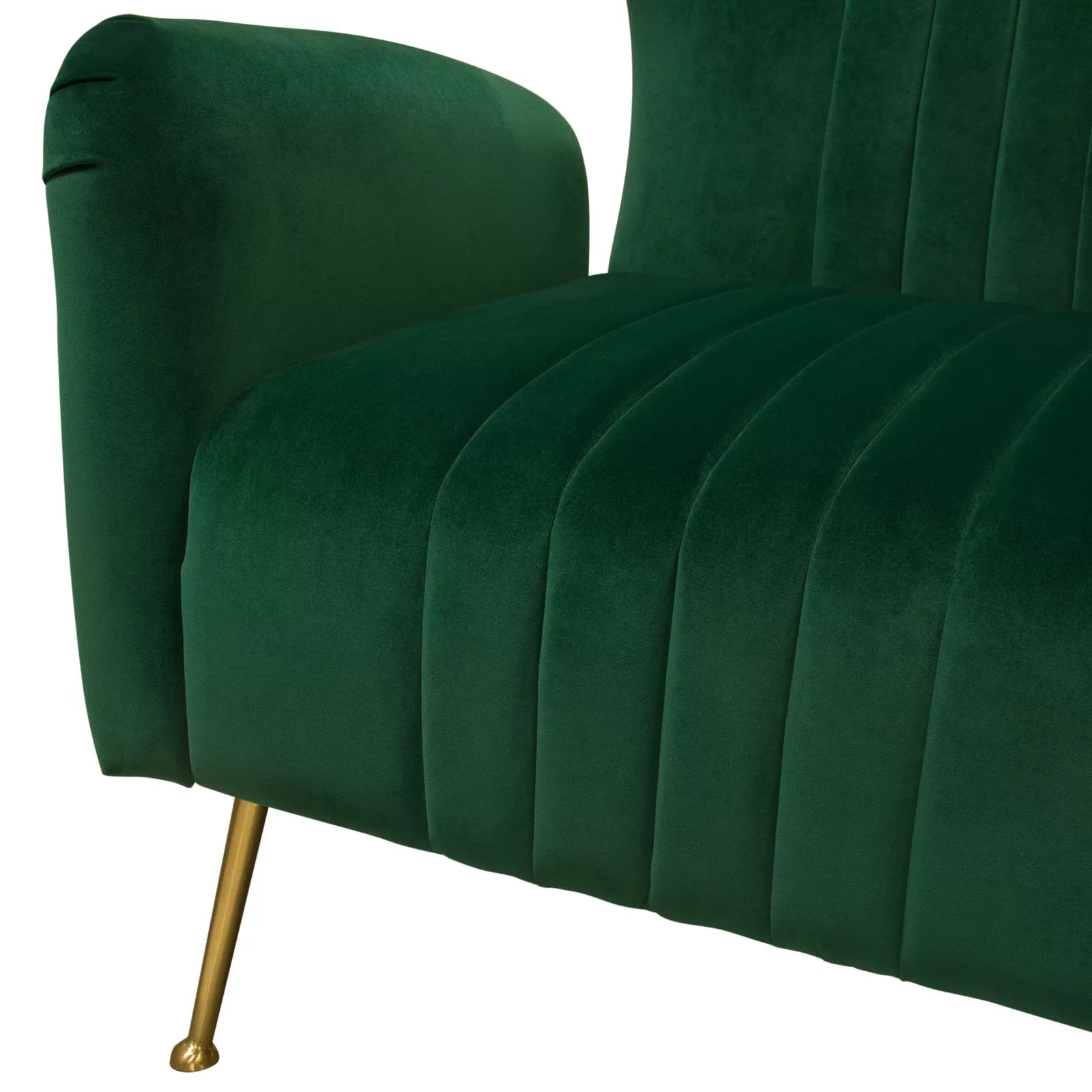 Ava 35 " Wide Tufted Velvet Armchair by Diamond Sofa