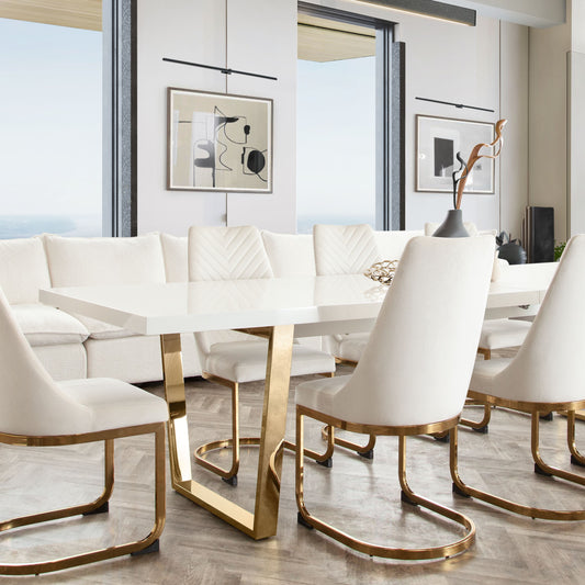 Diamond Sofa Mirage Rectangular Dining Table