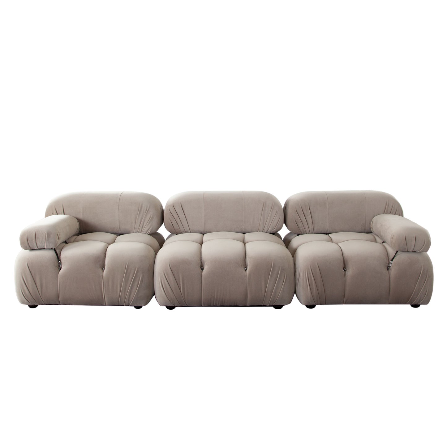 Paloma Modular Sofa, mink tan velvet