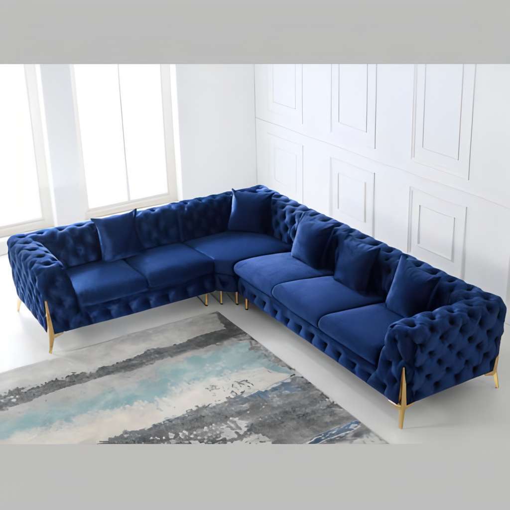 Tufted Velvet Sectional