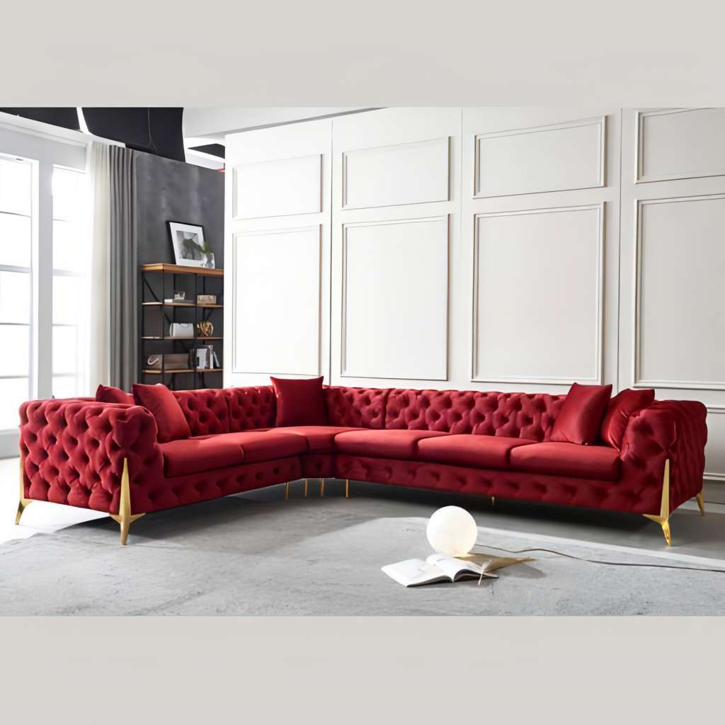 Tufted Velvet Sectional