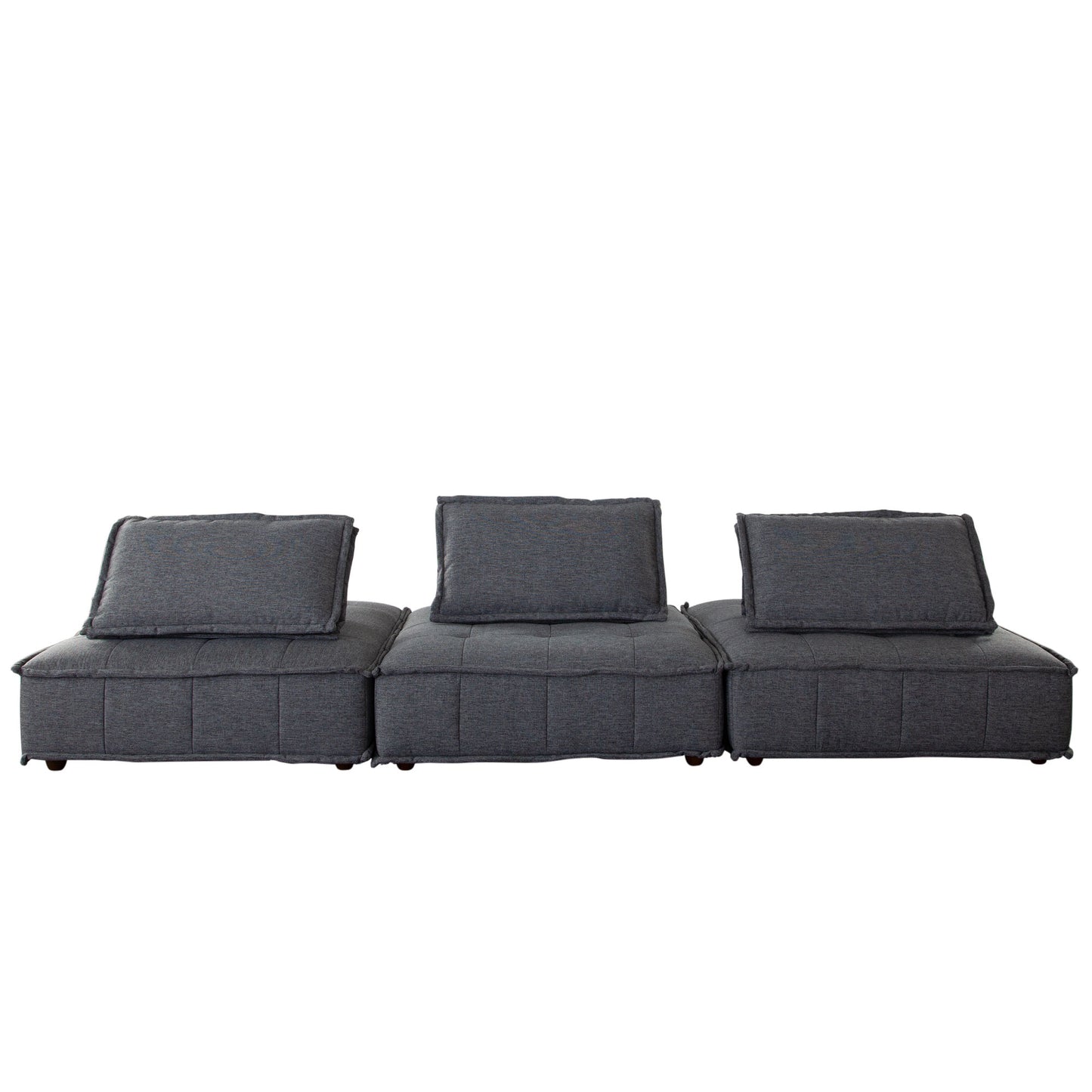 Platform 3 Piece Modular Sectional Sofa