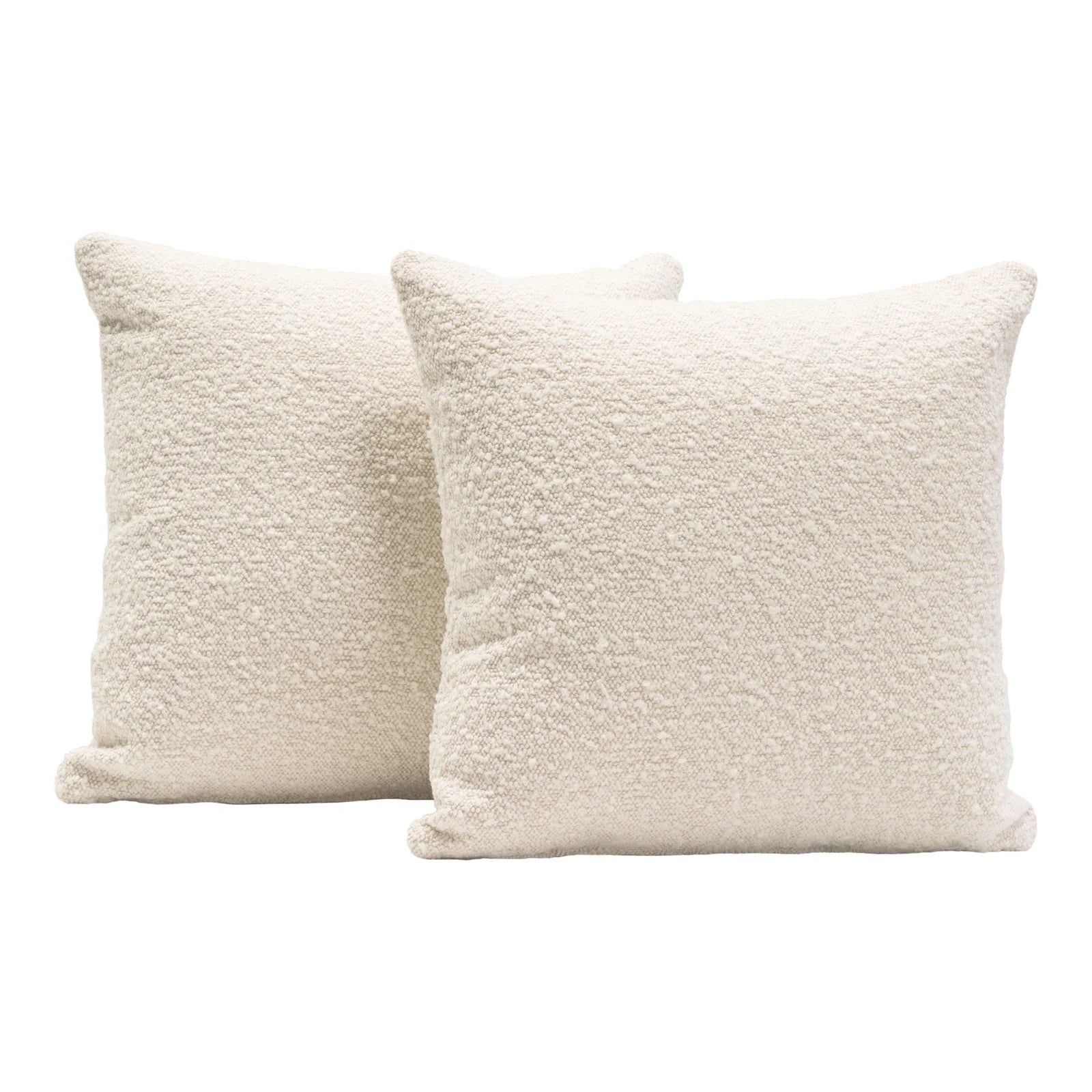 Velvet Throw Pillow, bone