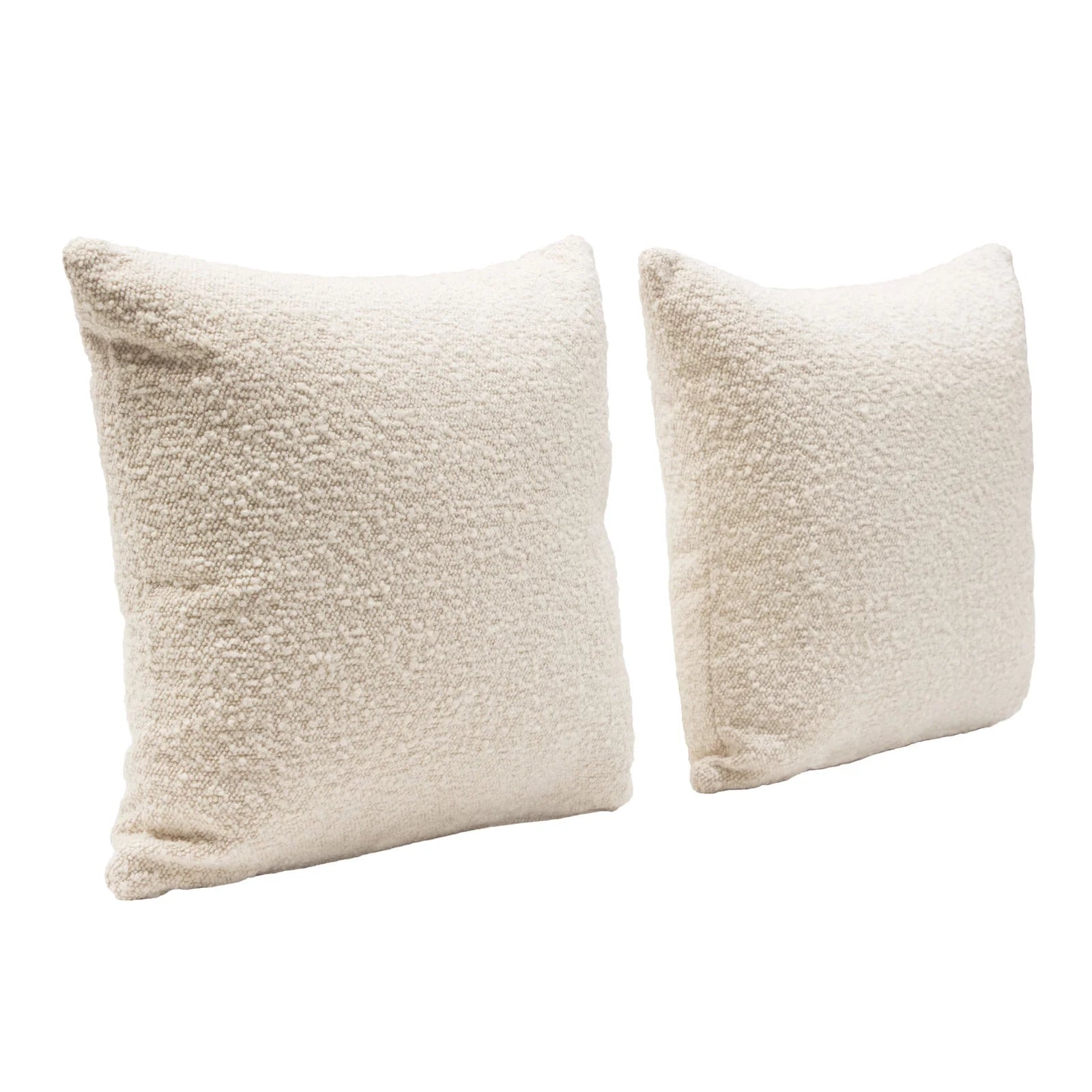 Velvet Throw Pillow, bone