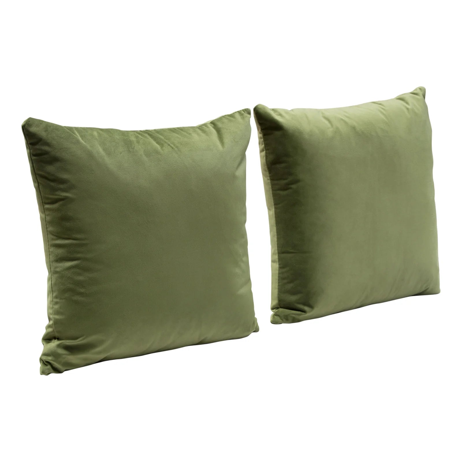 Velvet Throw Pillow, sage green