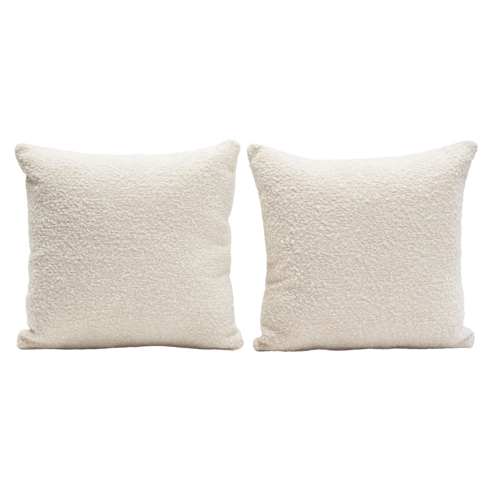 Velvet Throw Pillow, bone