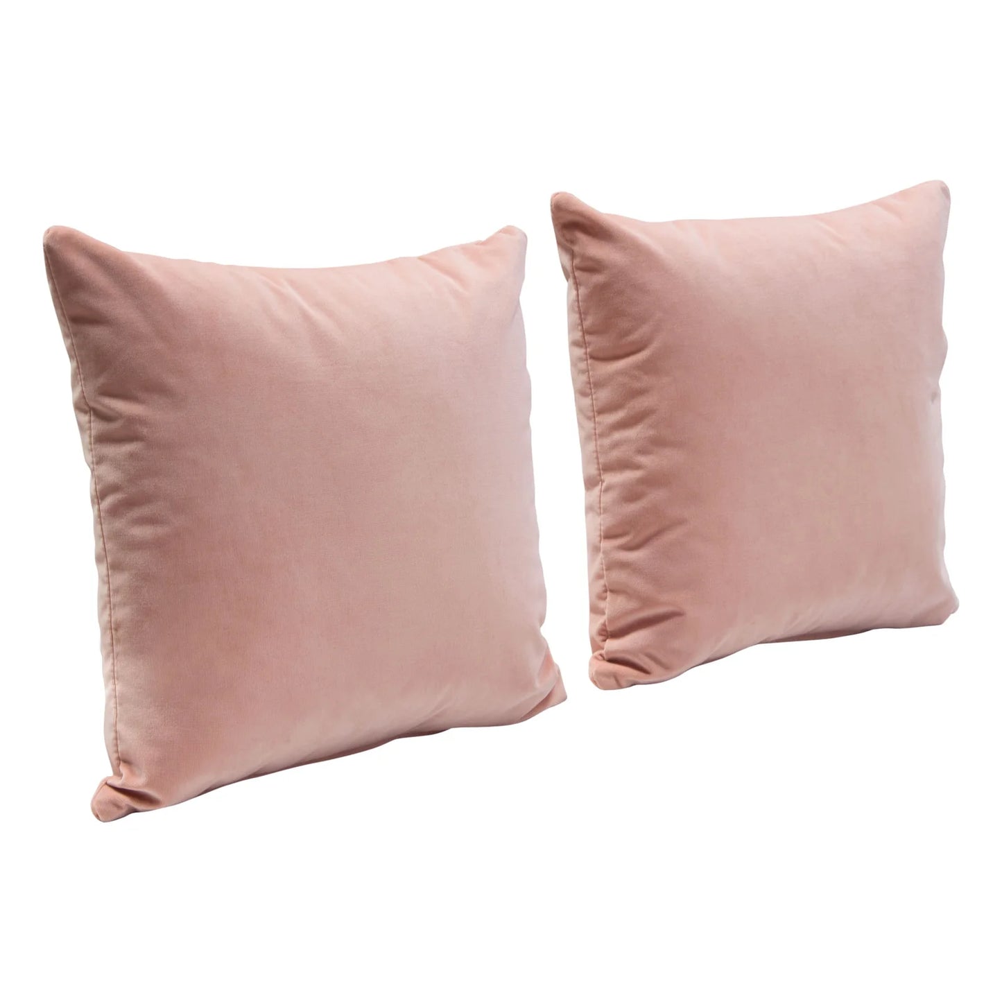 Velvet Throw Pillow, blush pink