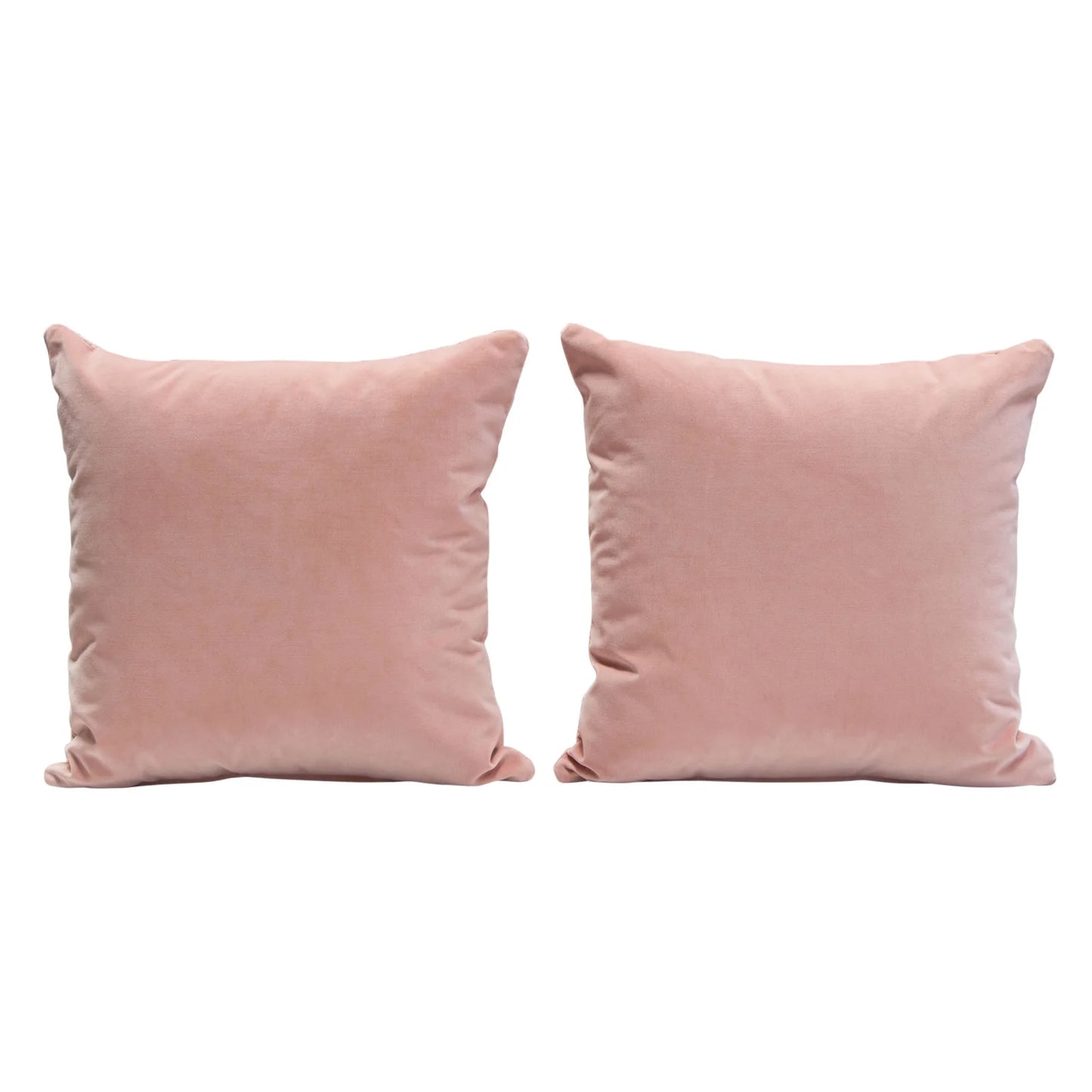 Velvet Throw Pillow, blush pink