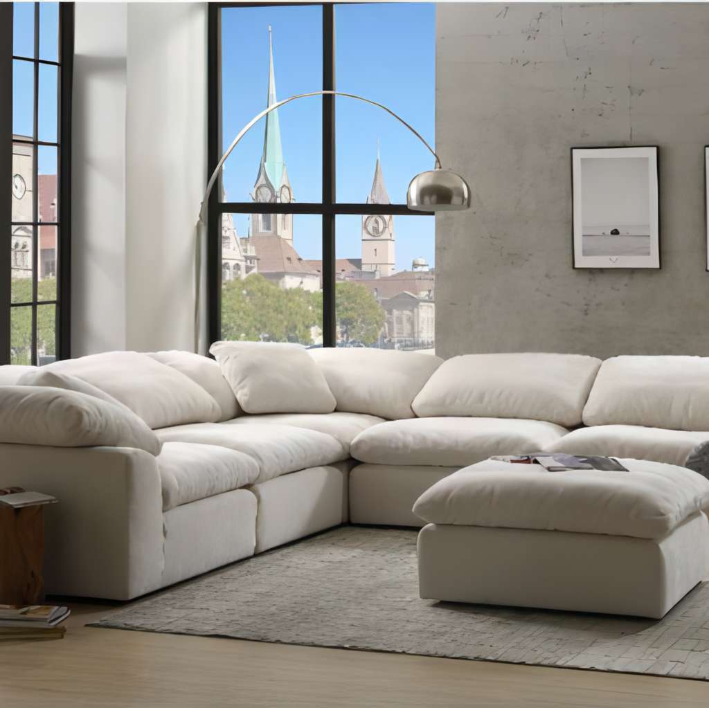 Down filled Sectional Sofa BY Acme
