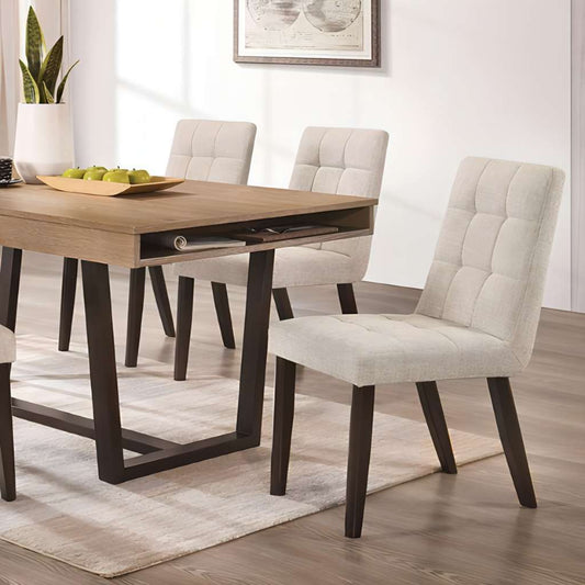Furniture of America Gottingen Oak/Dark Walnut Dining Table