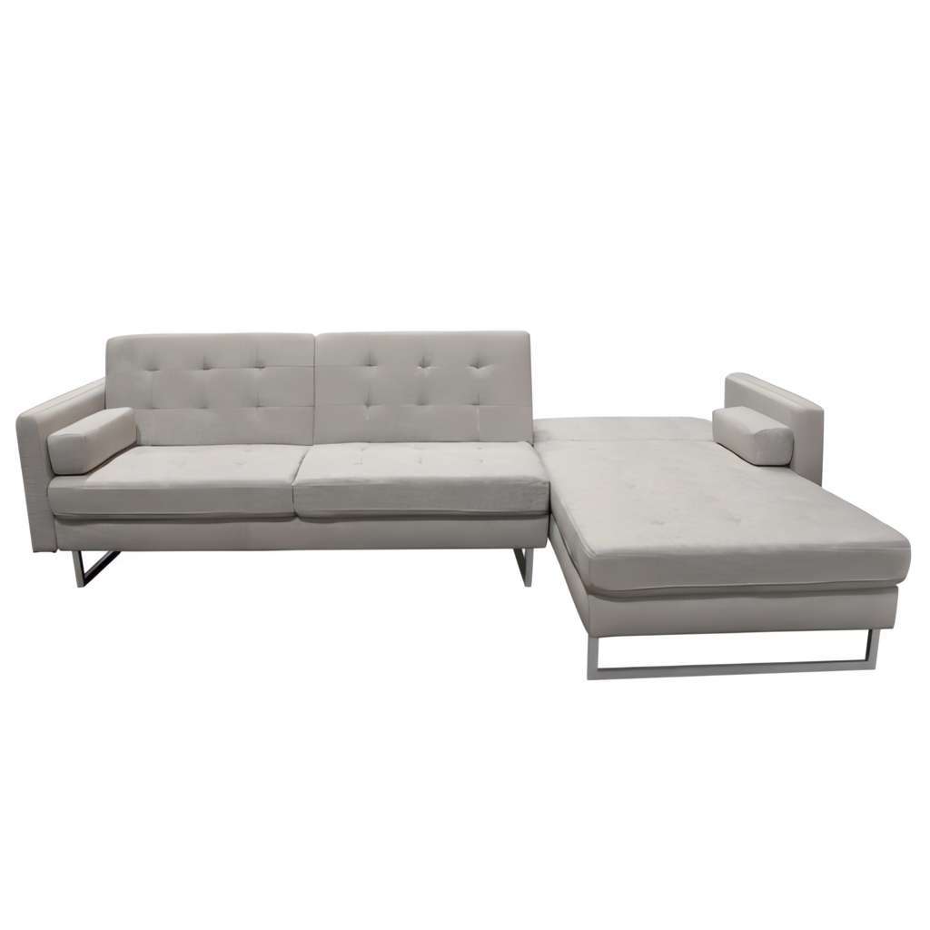 Diamond Sofa Barley Fabric Convertible RF Chaise Sectional