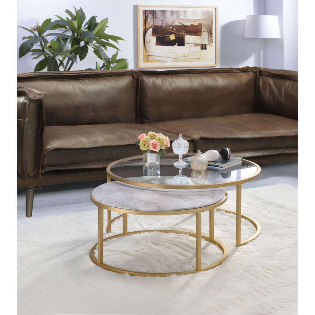 Marble Modern Coffee Table set