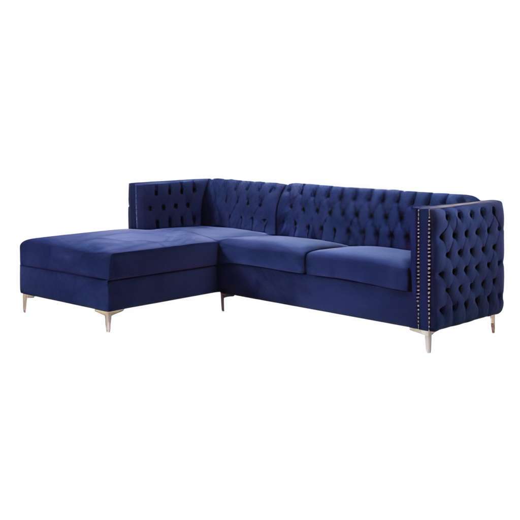Modern Sectional Sofa Blue Navy