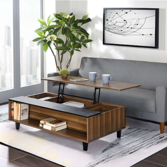 Rectangular Coffee Table with Lift Top