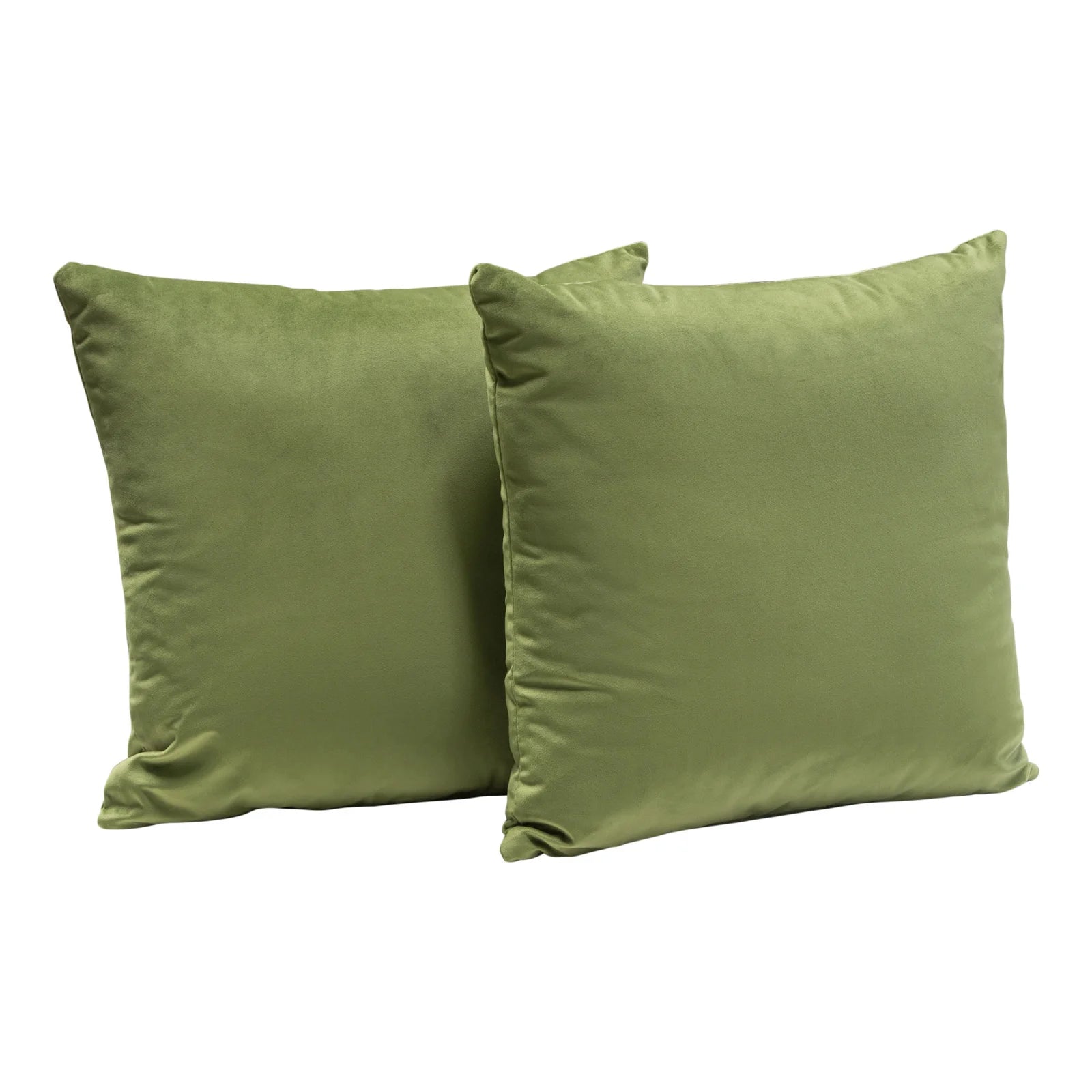 Velvet Throw Pillow, sage green