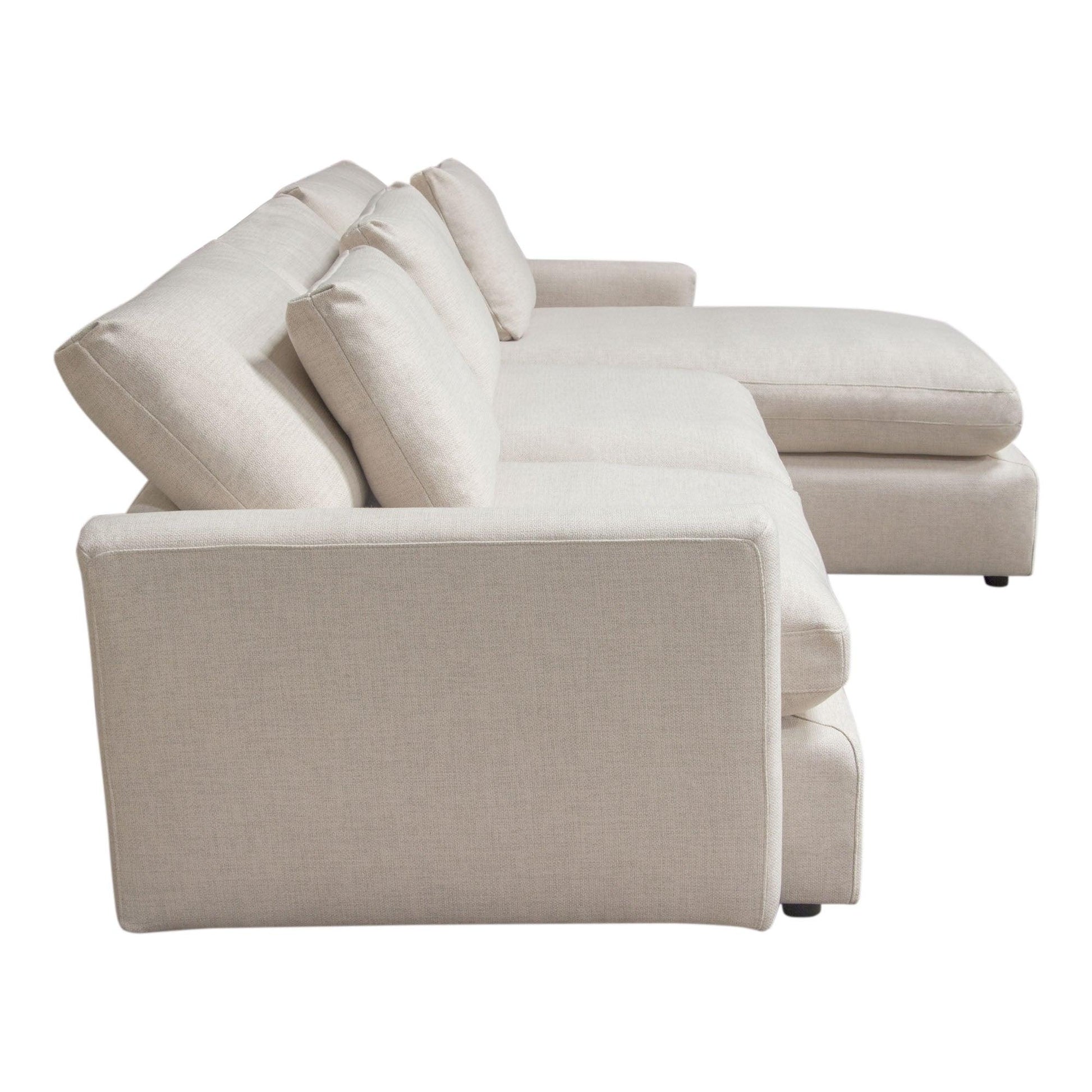 dionefurniture.myshopify.com-White fabric Right/Left Sectional Down-filled Sofa, Solid Wood Base