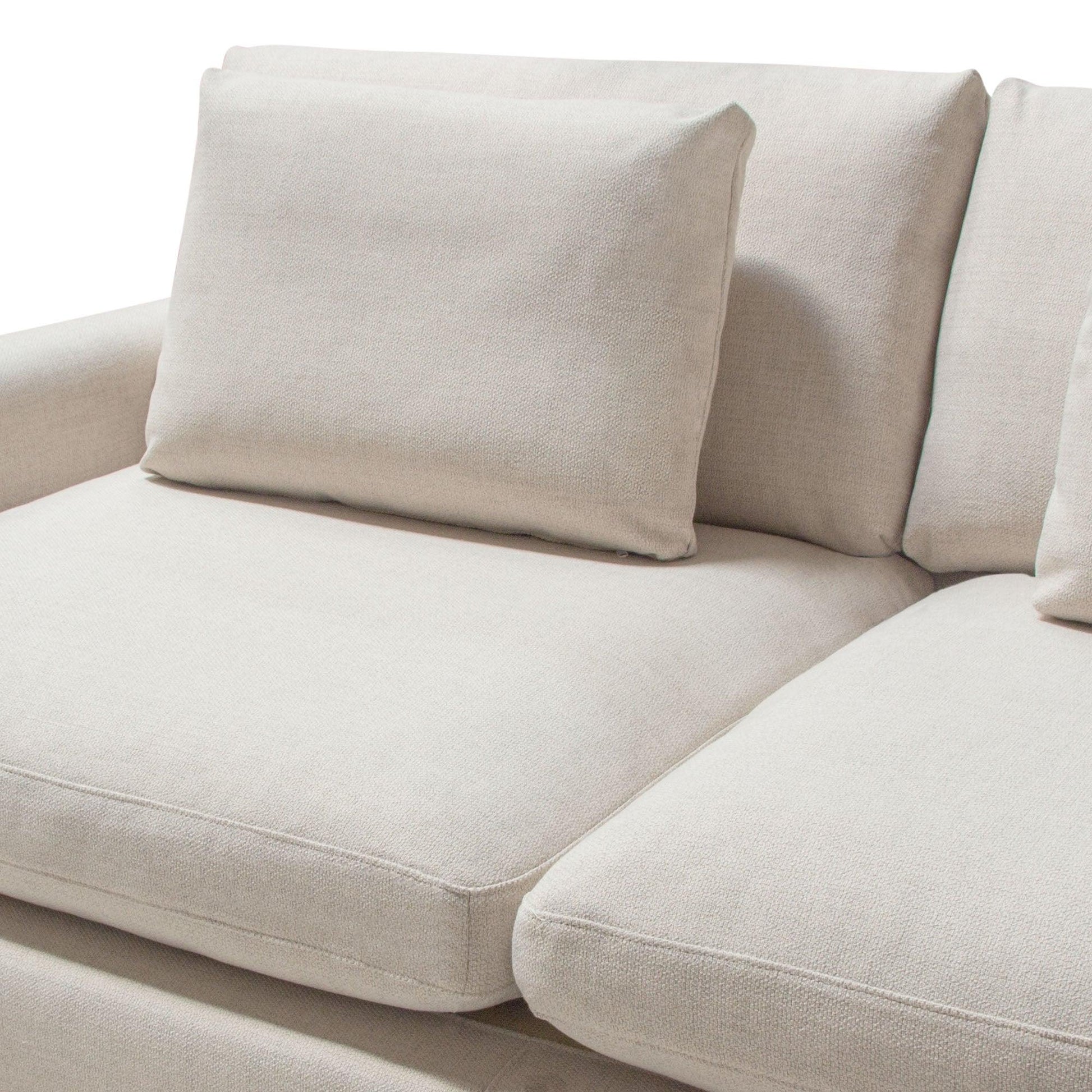 dionefurniture.myshopify.com-White fabric Right/Left Sectional Down-filled Sofa, Solid Wood Base